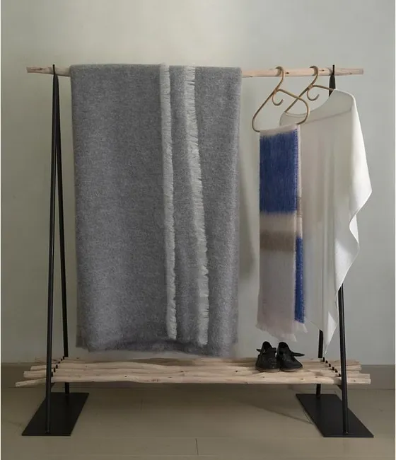 Couverture Mohair Givré — Brun de Vian-Tiran