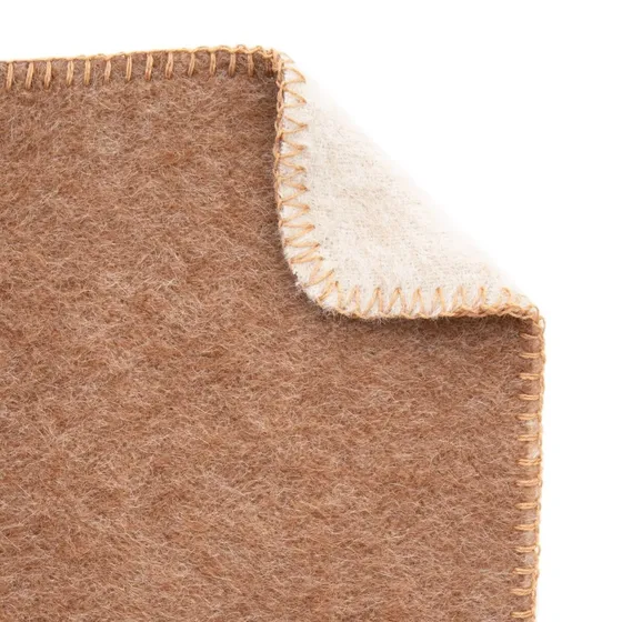 Grand Plaid Alpaca — Brun de Vian-Tiran