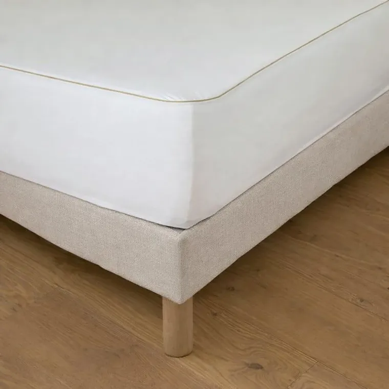 Protège Matelas Molleton Absorbant - Passepoil Beige — photo officielle Drouault
