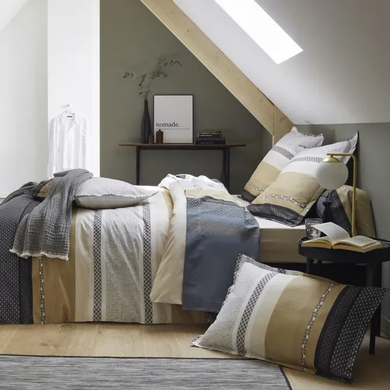 Parure Marlow — percale imprimée — Tradilinge