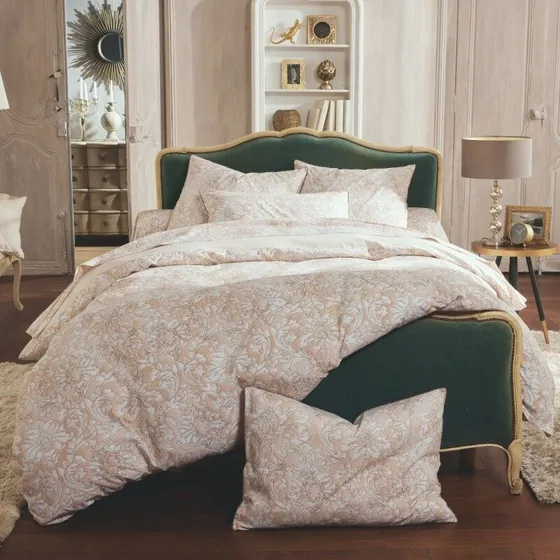 Parure Palazzo Beige — percale imprimée — Tradilinge